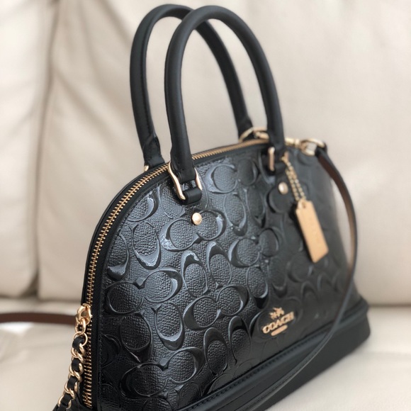 Coach Mini Sierra Satchel Debossed Patent Leather - Picture 2 of 8